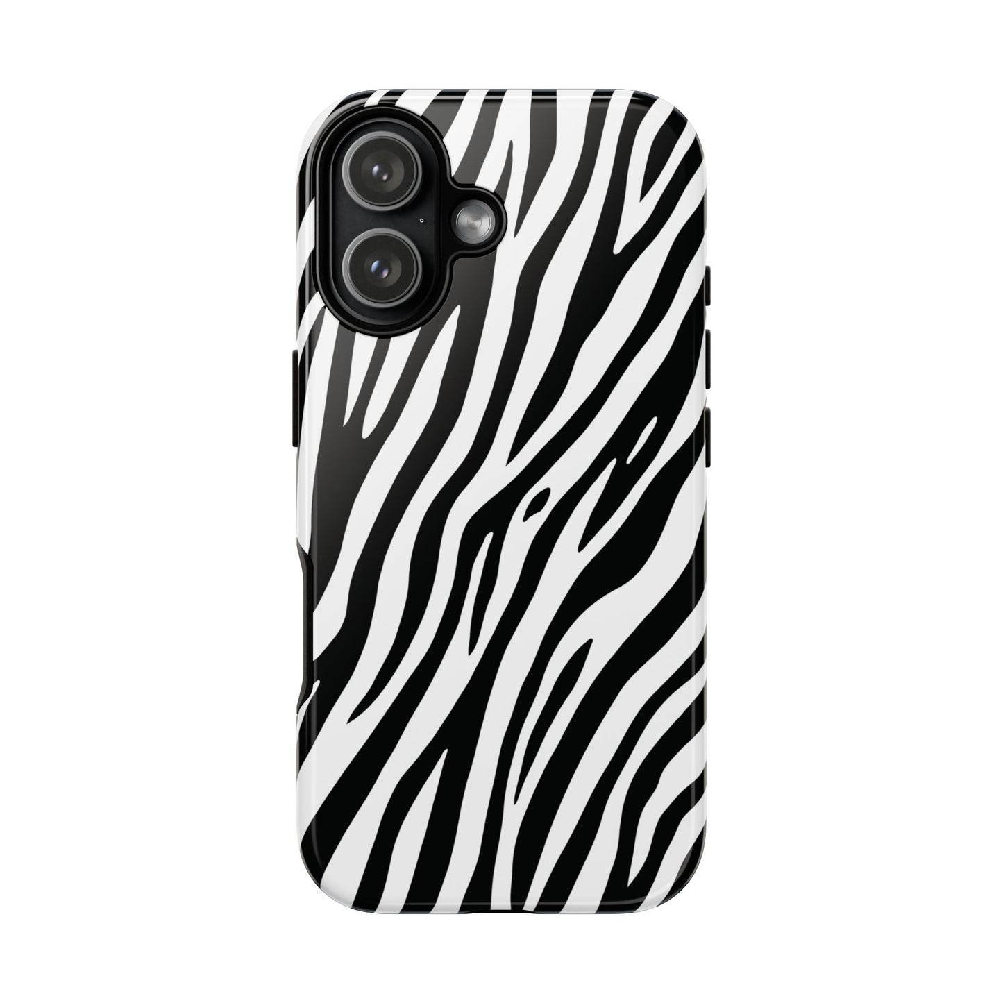 Monochrome Tiger Print Phone Case