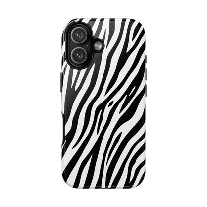 Monochrome Tiger Print Phone Case