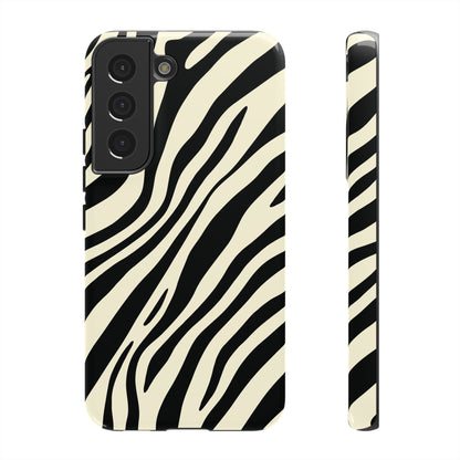 Modern Neutral Zebra Print Phone Case