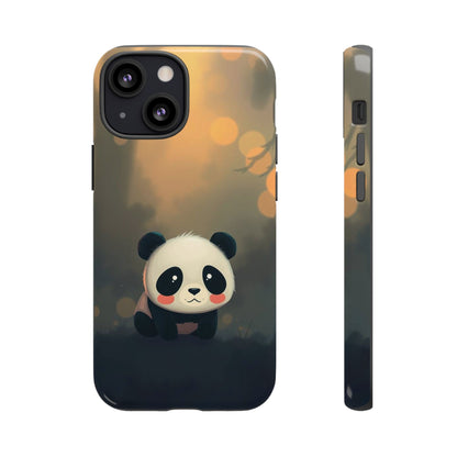 Cute Gothic Panda Design Phone Case