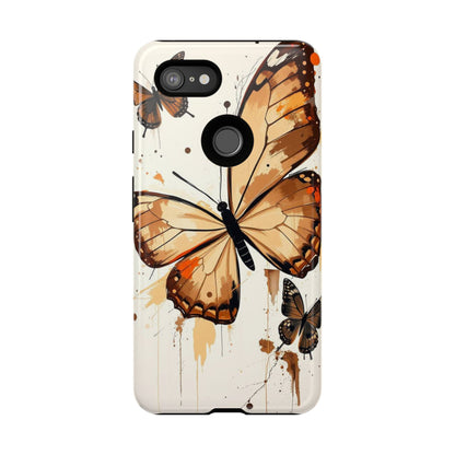 Acrylic Style Butterflies Design Phone Case