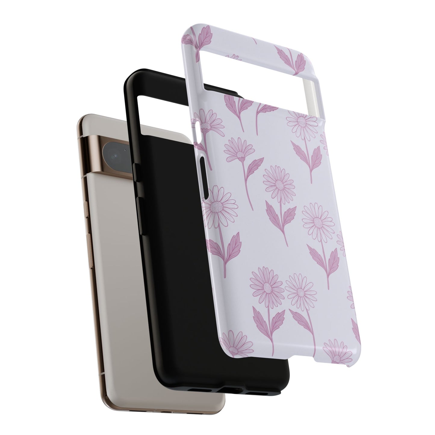 Pretty Lilac Daisy Pattern Phone Case