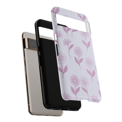 Pretty Lilac Daisy Pattern Phone Case