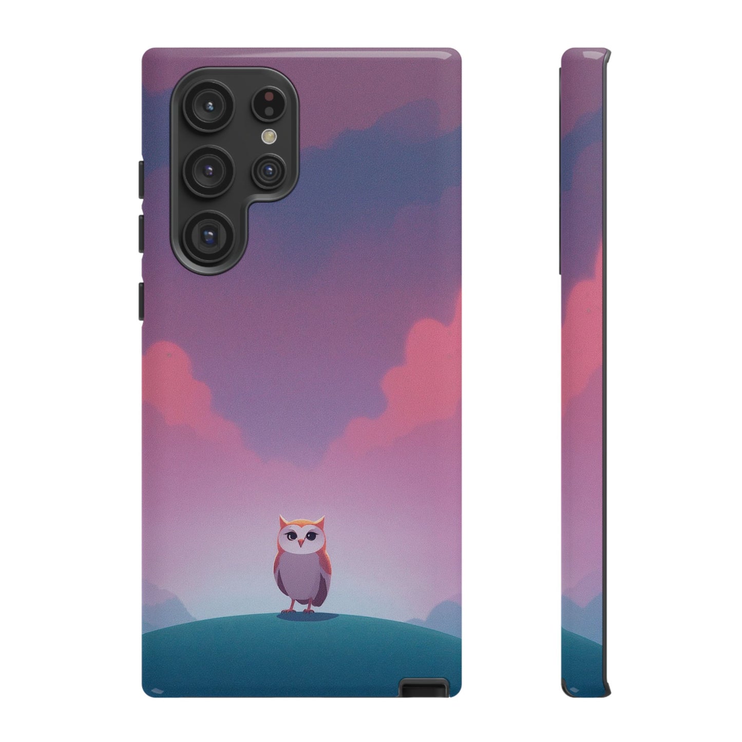 Watercolour Owl & Cloud Design Phone Case