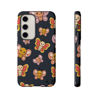 Grey Butterfly Sticker Design Phone Case - Grey Phone Case - Samsung Galaxy S23 / Glossy