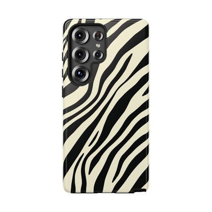 Modern Neutral Zebra Print Phone Case