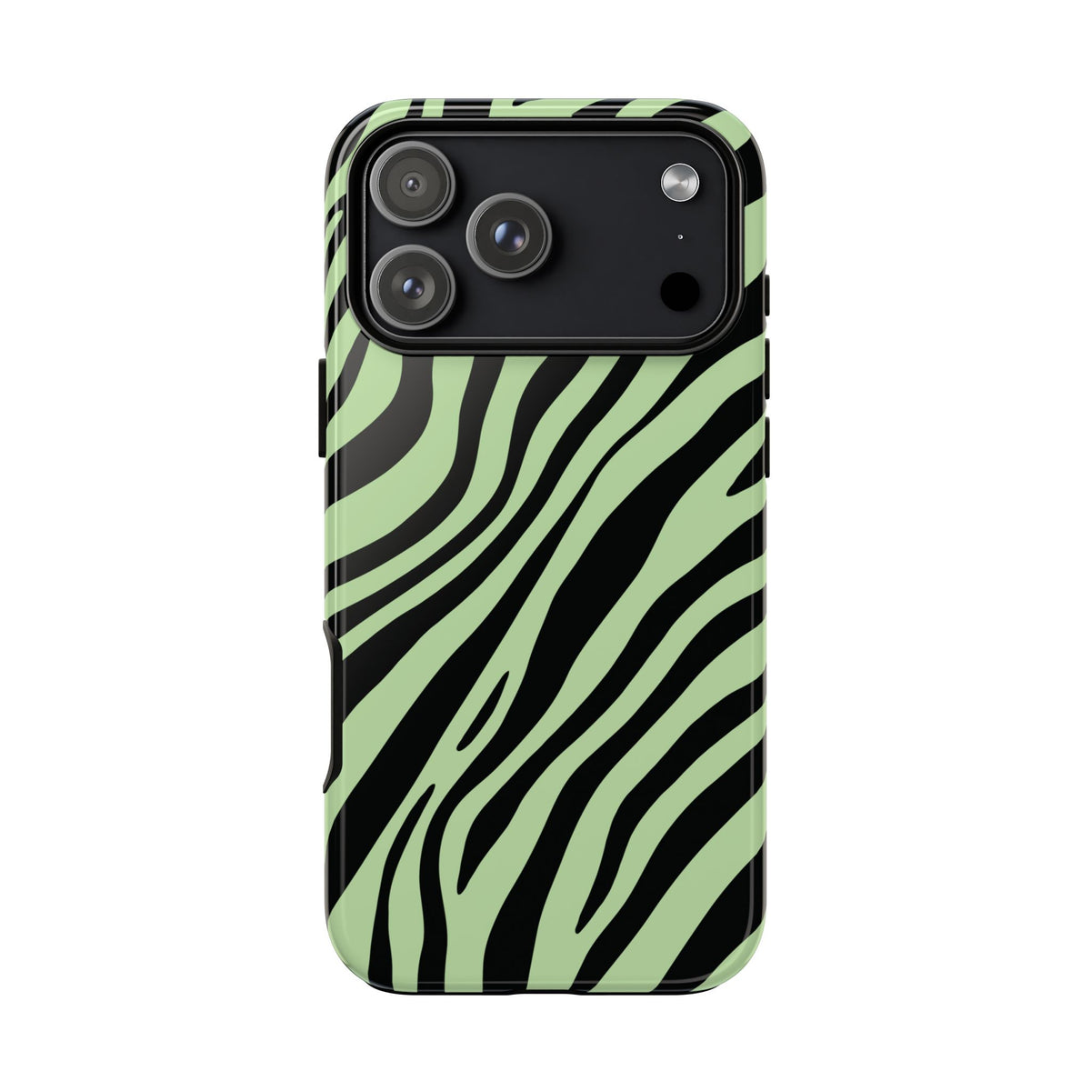 Modern Mint Zebra Print Phone Case - Green Phone Case - iPhone 18 Pro Max / Glossy