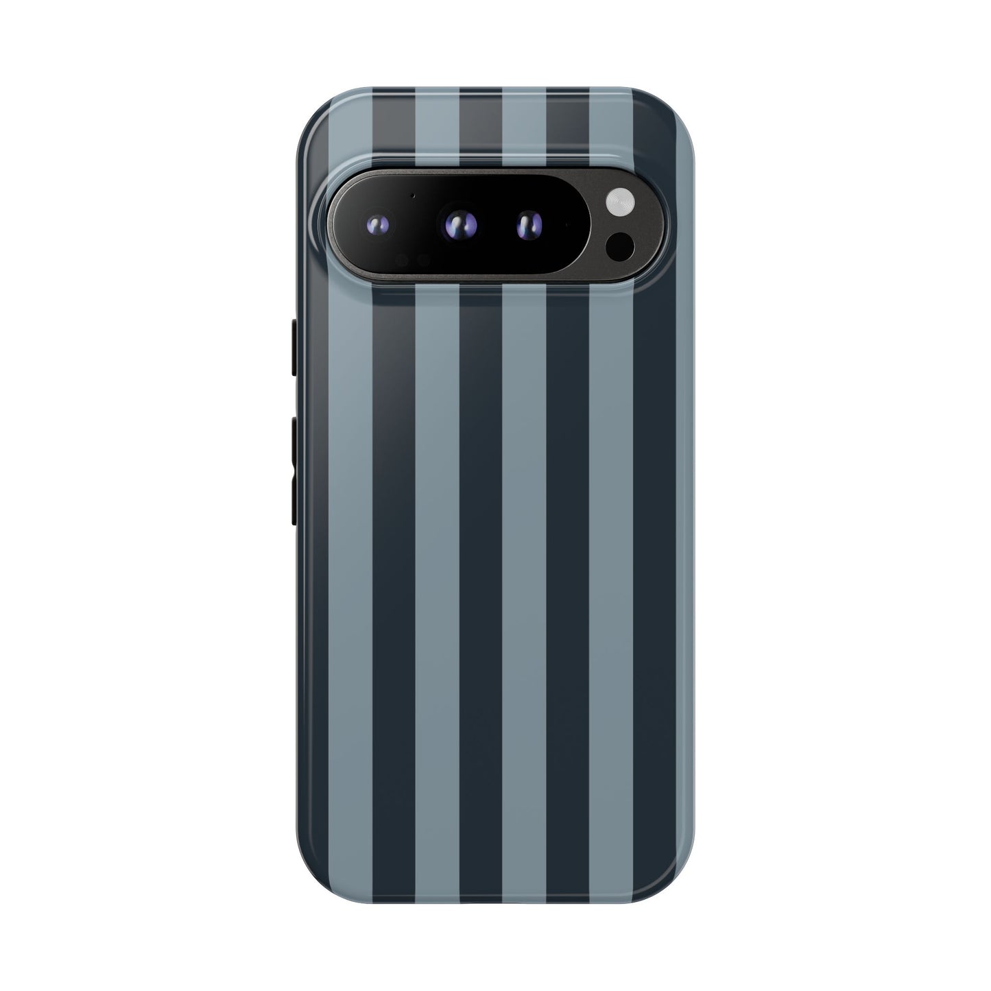 Google Pixel 9 Pro / Glossy Phone Case - ’Dark Blue Stripe Pattern’ Phone Case