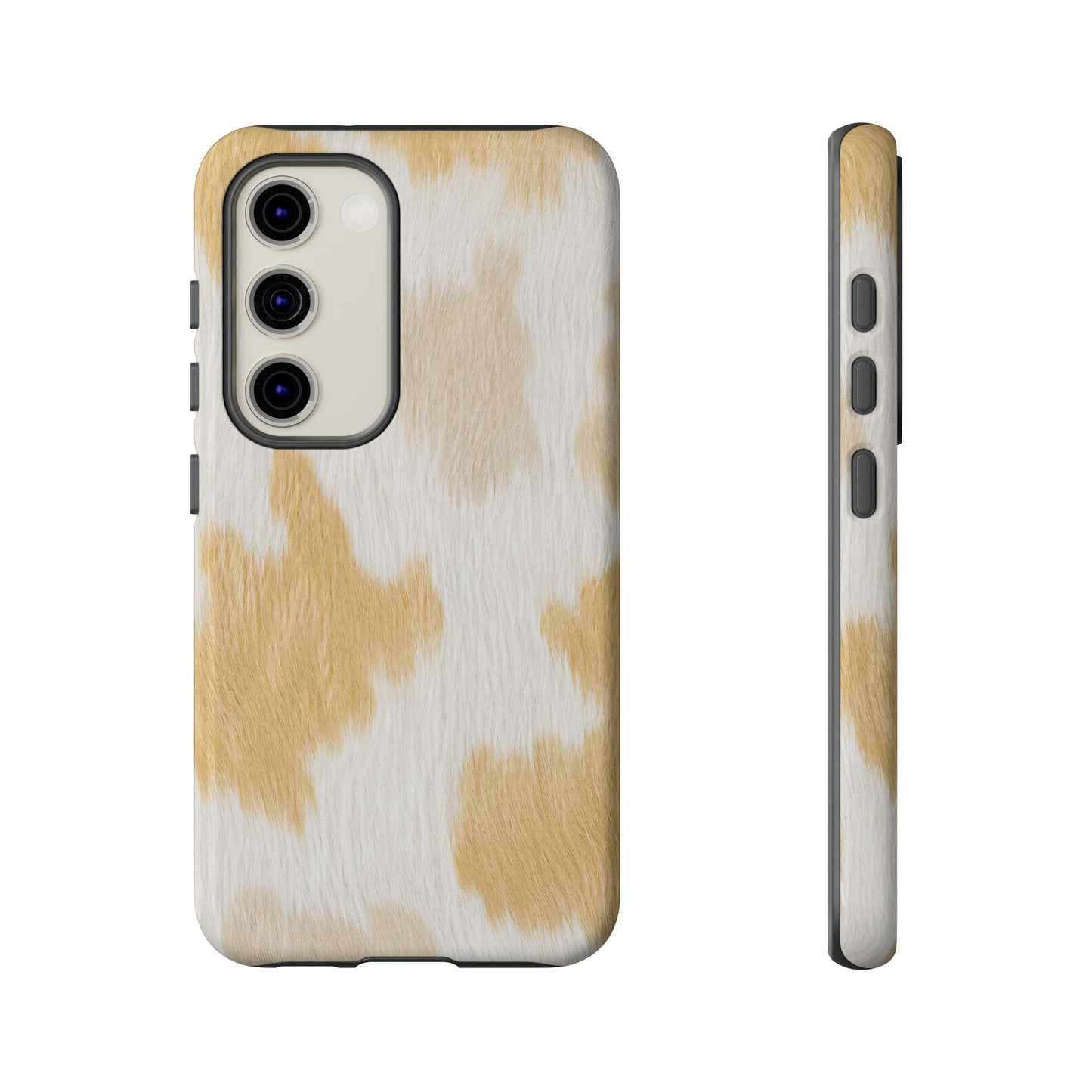 Golden Honey Cow Print Phone Case