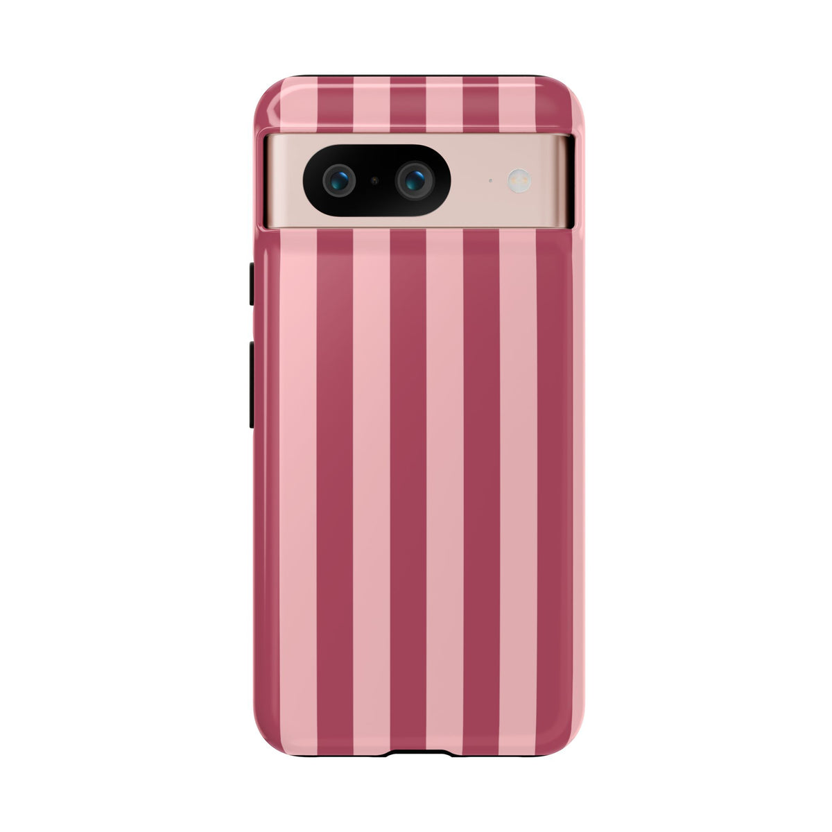 Pink Stripe Pattern Phone Case - Pink Phone Case - Google Pixel 8 / Glossy