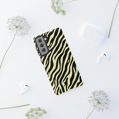 Stylish Neutral Zebra Print Phone Case