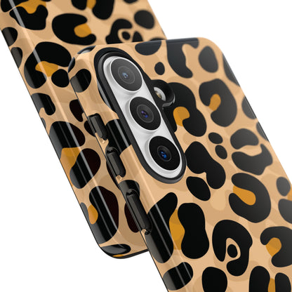 Stylish Mocha Leopard Print Phone Case