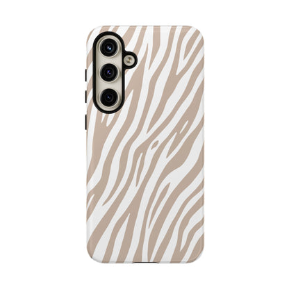 Oatmeal Tiger Print Phone Case