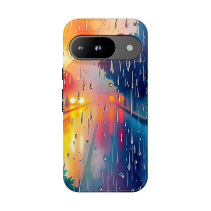 Electric Rain Watercolour Design Phone Case - Multicolor Phone Case - Google Pixel 9 / Glossy