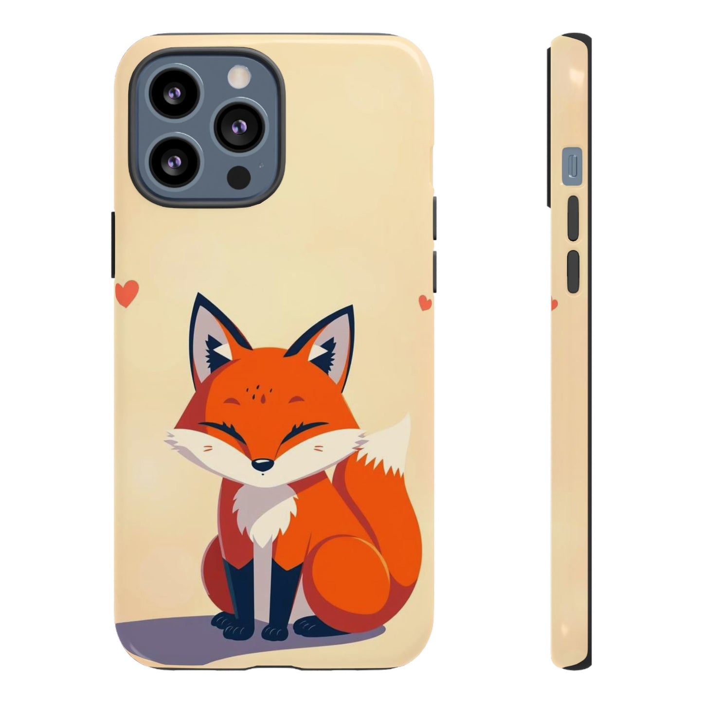 iPhone 13 Pro Max / Glossy Phone Case - Cute Fox Design Phone Case