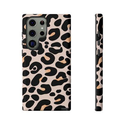 Elegant Peach Leopard Print Phone Case
