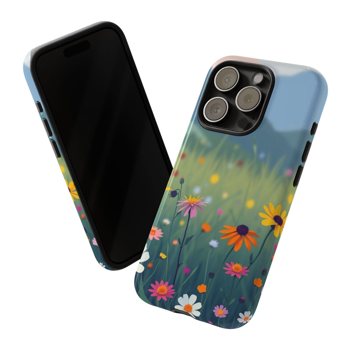 Vibrant Meadow Design Phone Case - Multicolor Phone Case