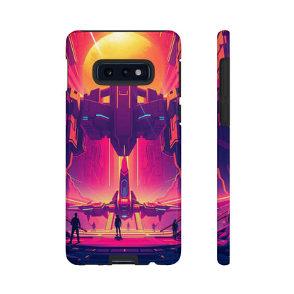 Samsung Galaxy S10E / Glossy Phone Case - Alien Landing Pad Design Phone Case