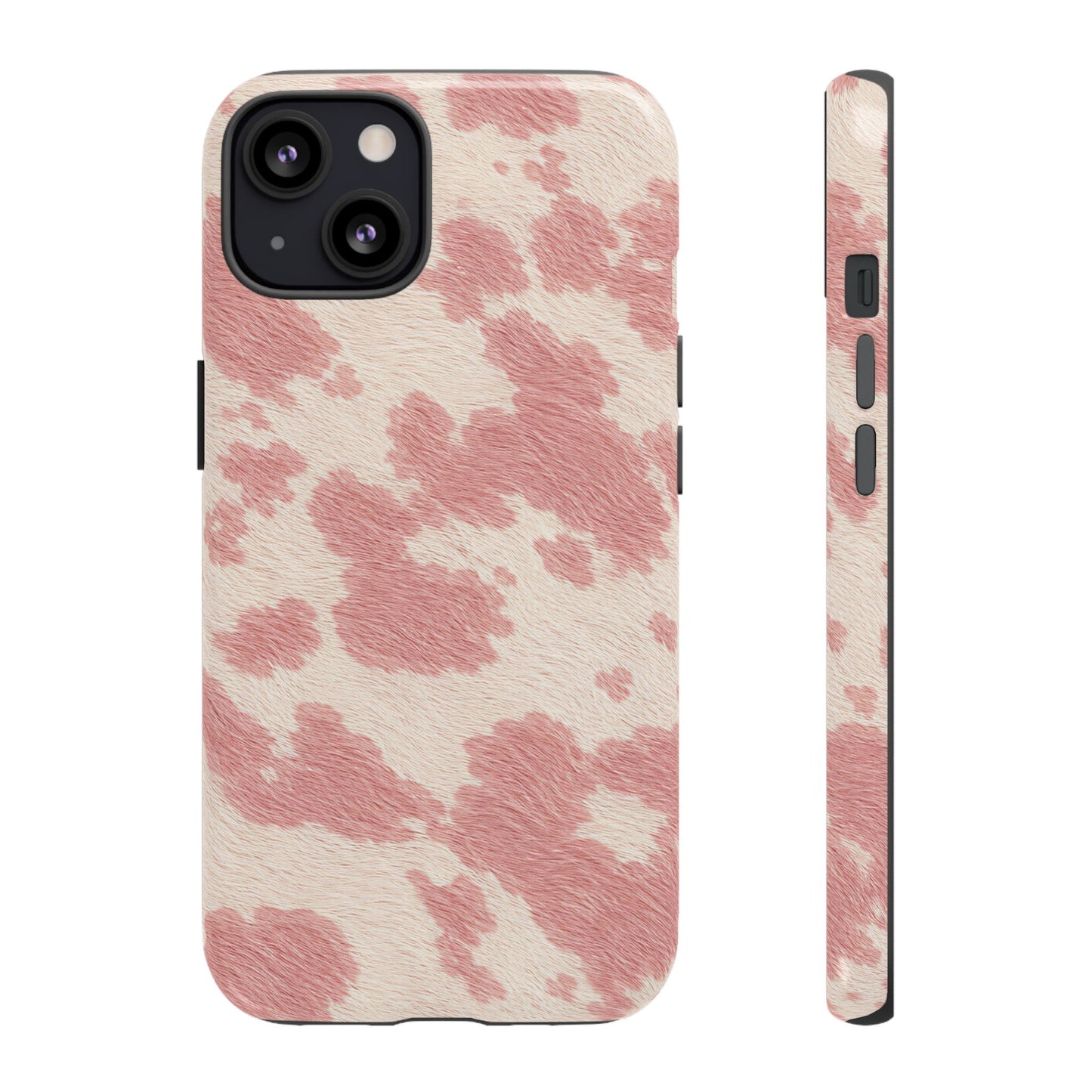 Pretty Blush Cow Print Phone Case