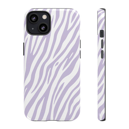Lavender Tiger Print Phone Case