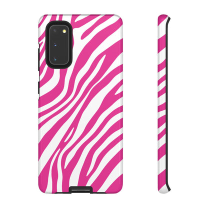 Modern Hot Pink Zebra Print Phone Case