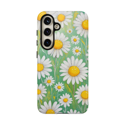 Samsung Galaxy S24 / Glossy Phone Case - Daisies Floral Pattern 4 Phone Case
