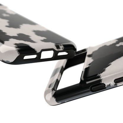 Modern Monochrome Cow Print Phone Case