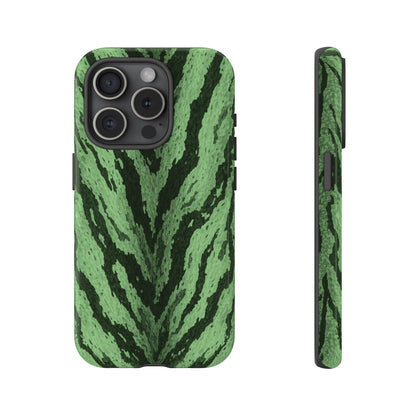 Sage Tiger Print Phone Case