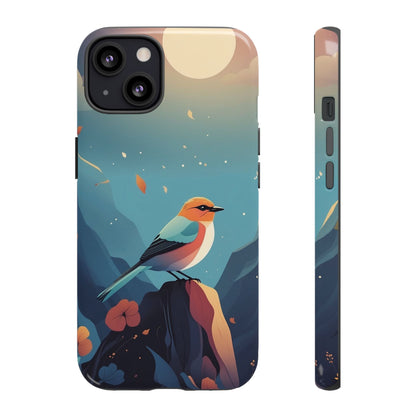 Stylised Bird Design Phone Case - Multicolor Phone Case - iPhone 13 / Glossy