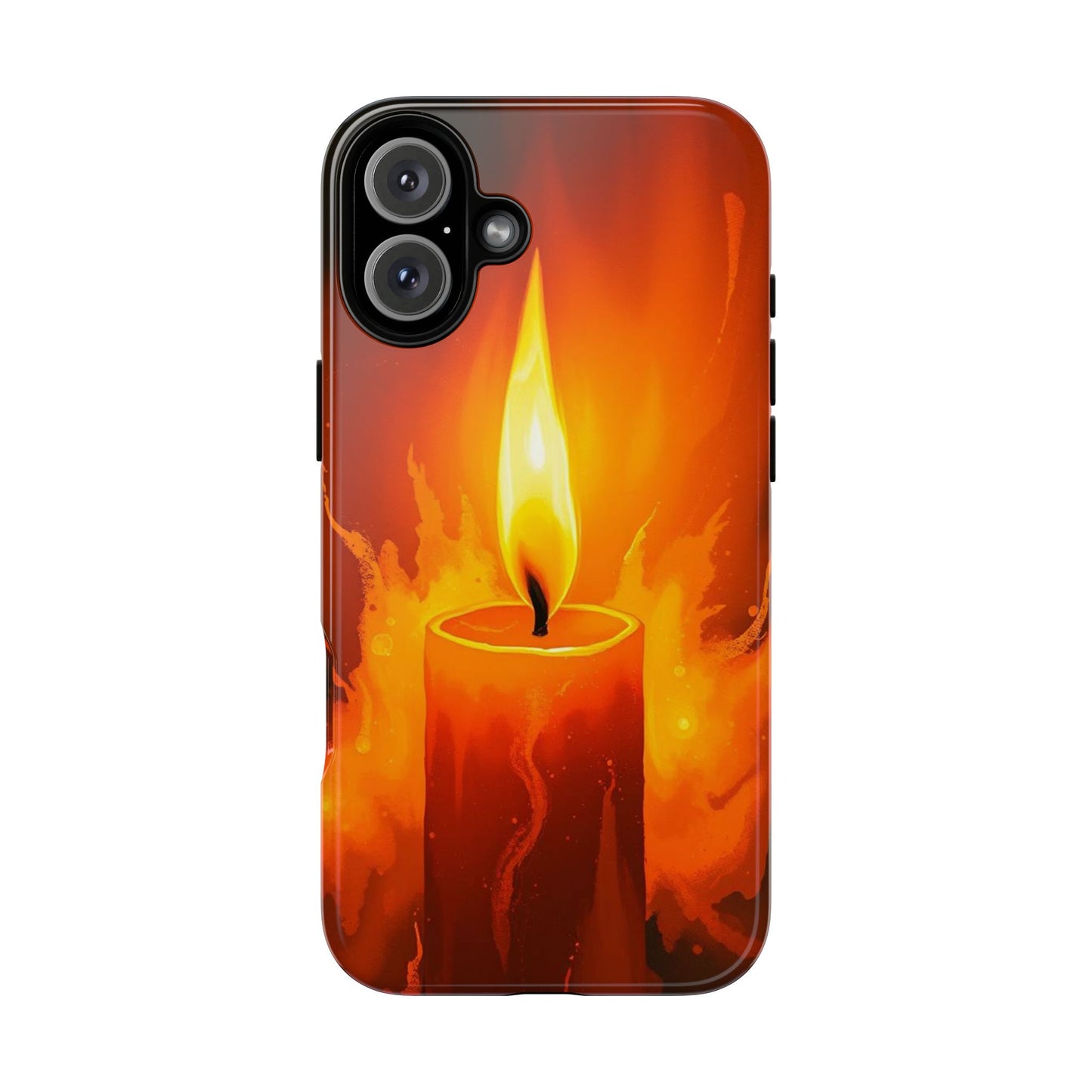 iPhone 16 Plus / Glossy Phone Case - Red Candle Phone Case