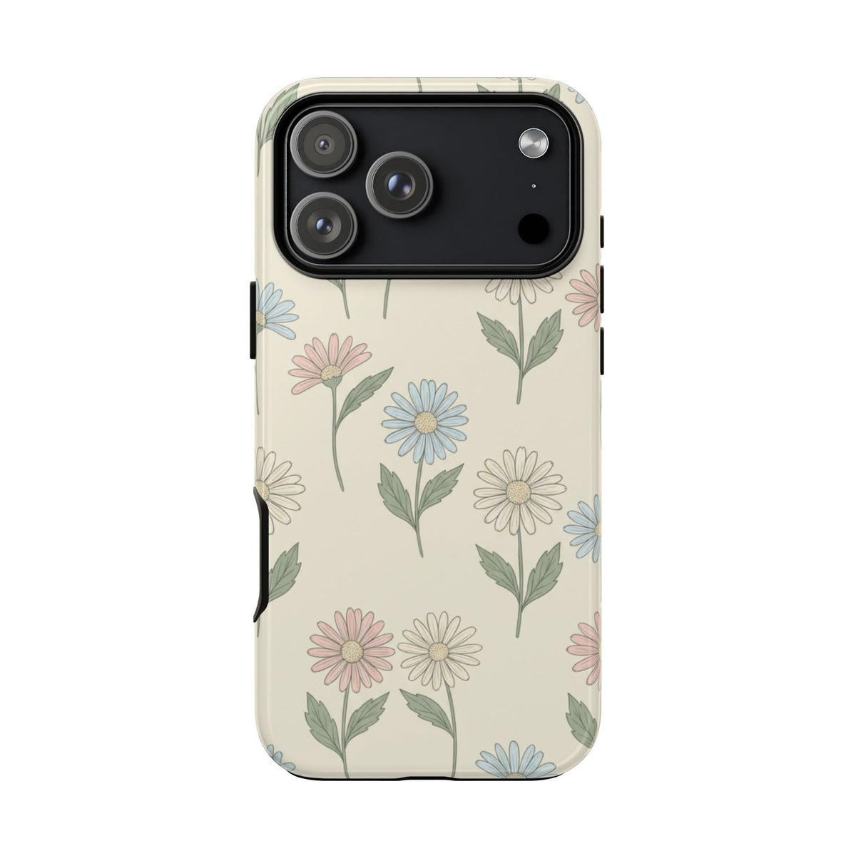 Pretty Pastel Daisy Pattern Phone Case - White Phone Case - iPhone 18 Pro Max / Glossy