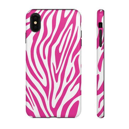 Graphic Hot Pink Tiger Print Phone Case