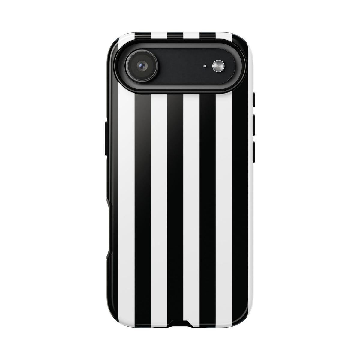 Simple Black & White Stripe Pattern Phone Case - White Phone Case - iPhone 17 Air / Glossy