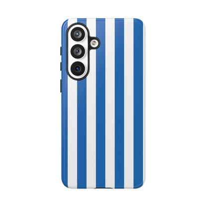 Simple Light Blue & White Stripe Pattern Phone Case - White Phone Case - Samsung Galaxy S26 Plus / Glossy
