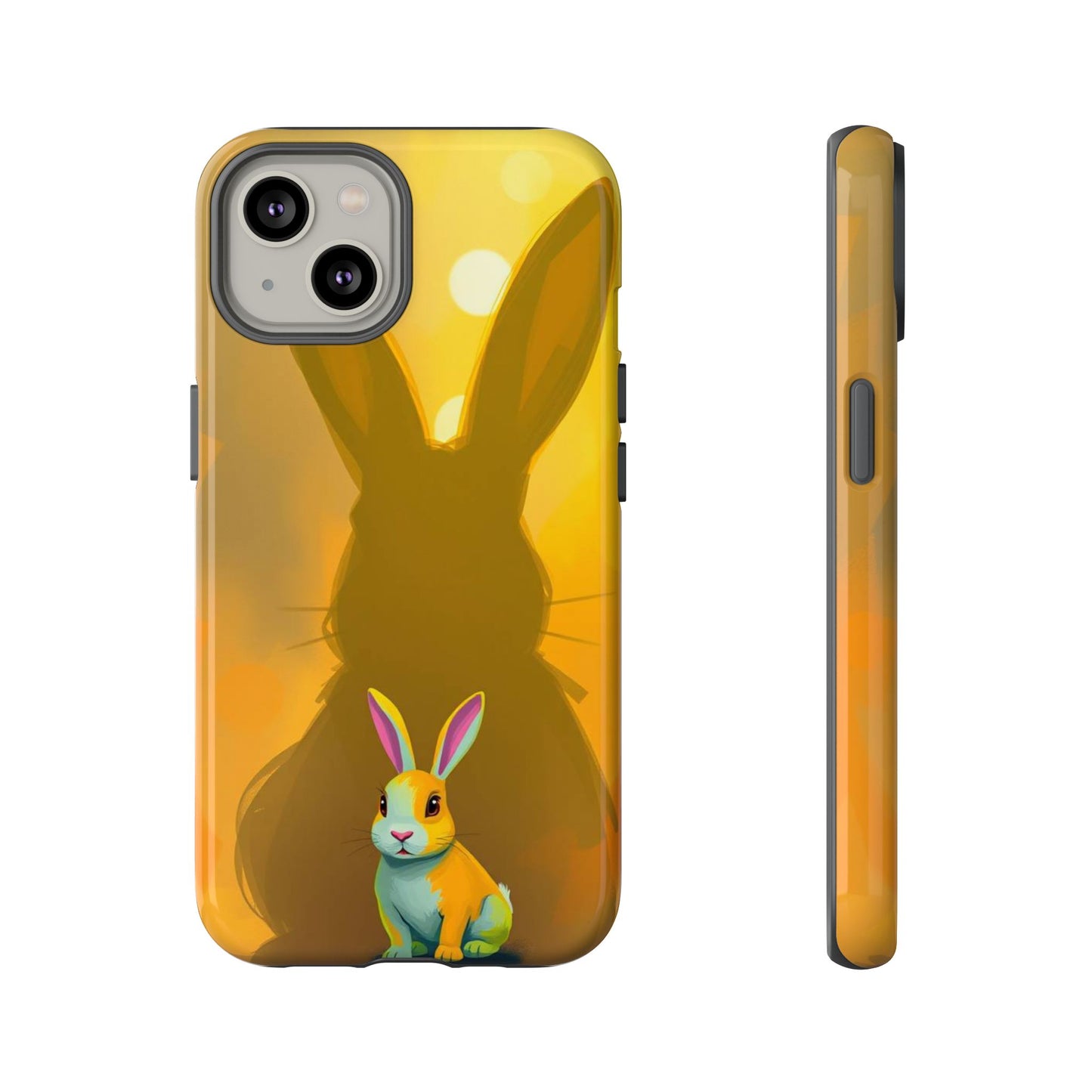 iPhone 14 / Glossy Phone Case - Shadow Rabbit Design Phone Case