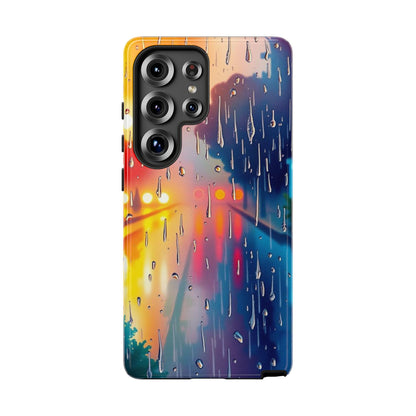 Electric Rain Watercolour Design Phone Case - Multicolor Phone Case - Samsung Galaxy S25 Ultra / Glossy