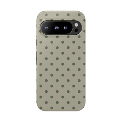Green & Dark Green Dot Pattern Phone Case