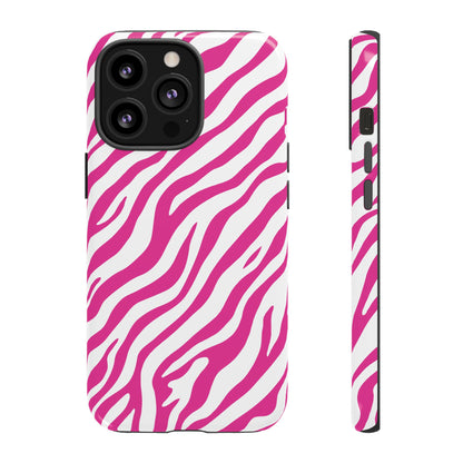 Stylish Hot Pink Zebra Print Phone Case