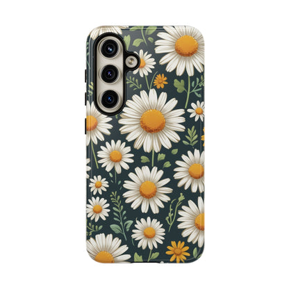 Samsung Galaxy S24 / Glossy Phone Case - Daisies Floral Pattern 3 Phone Case