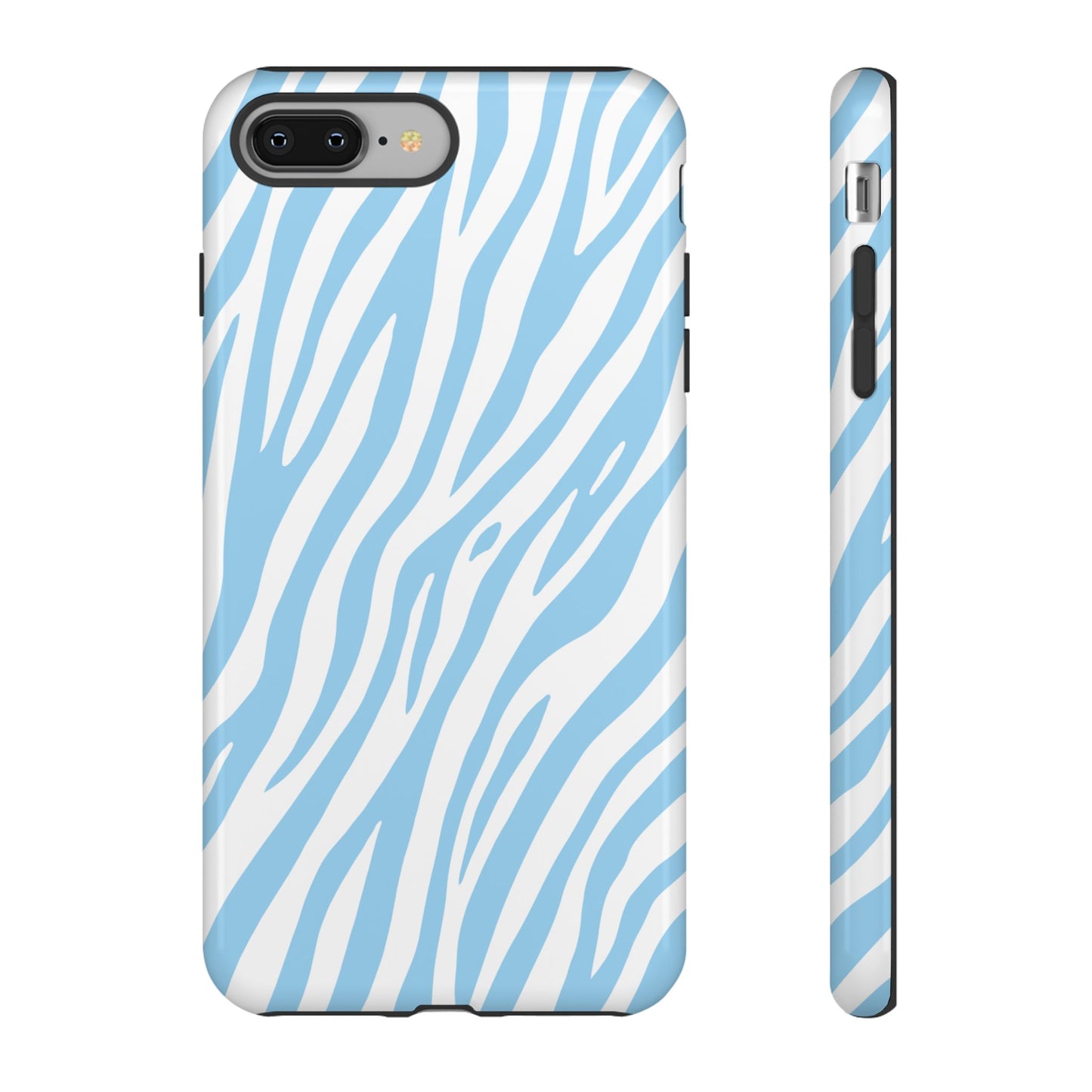 Sky Blue Tiger Print Phone Case