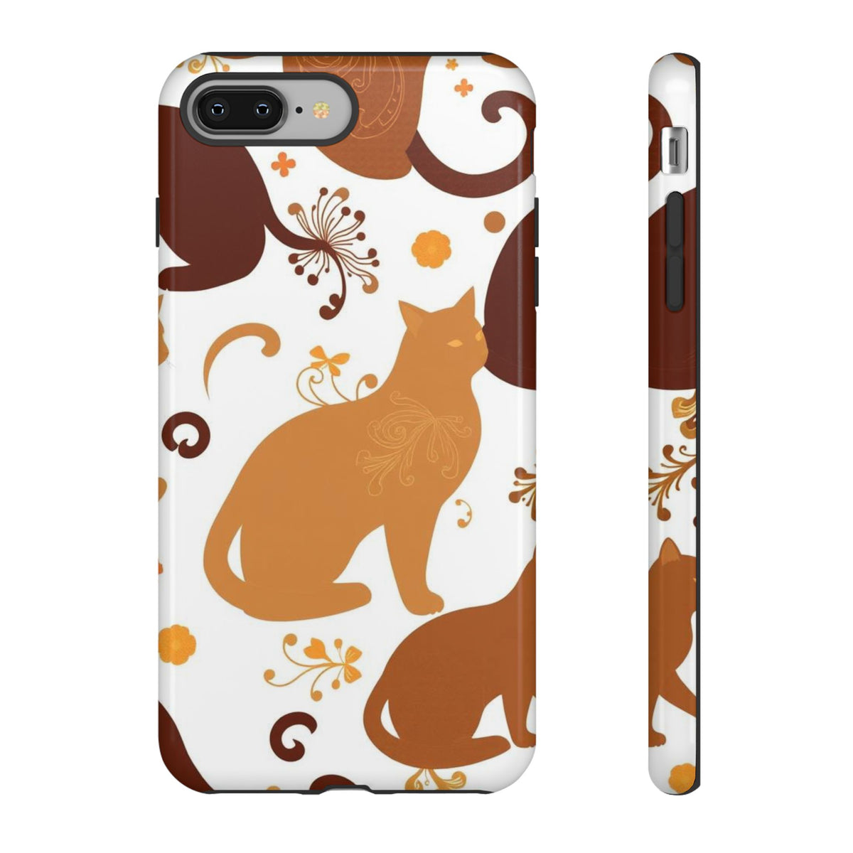 Abstract Cat Pattern Phone Case - Multicolor Phone Case - iPhone 8 Plus / Glossy