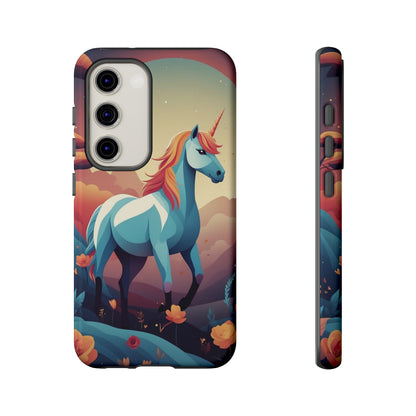 Samsung Galaxy S23 / Glossy Phone Case - Stylised Unicorn Design Phone Case