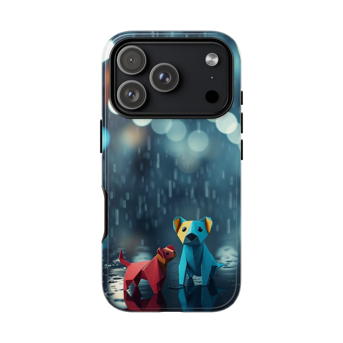 iPhone 17 Pro / Glossy Phone Case - Origami ’Wee Pals’ Design Phone Case