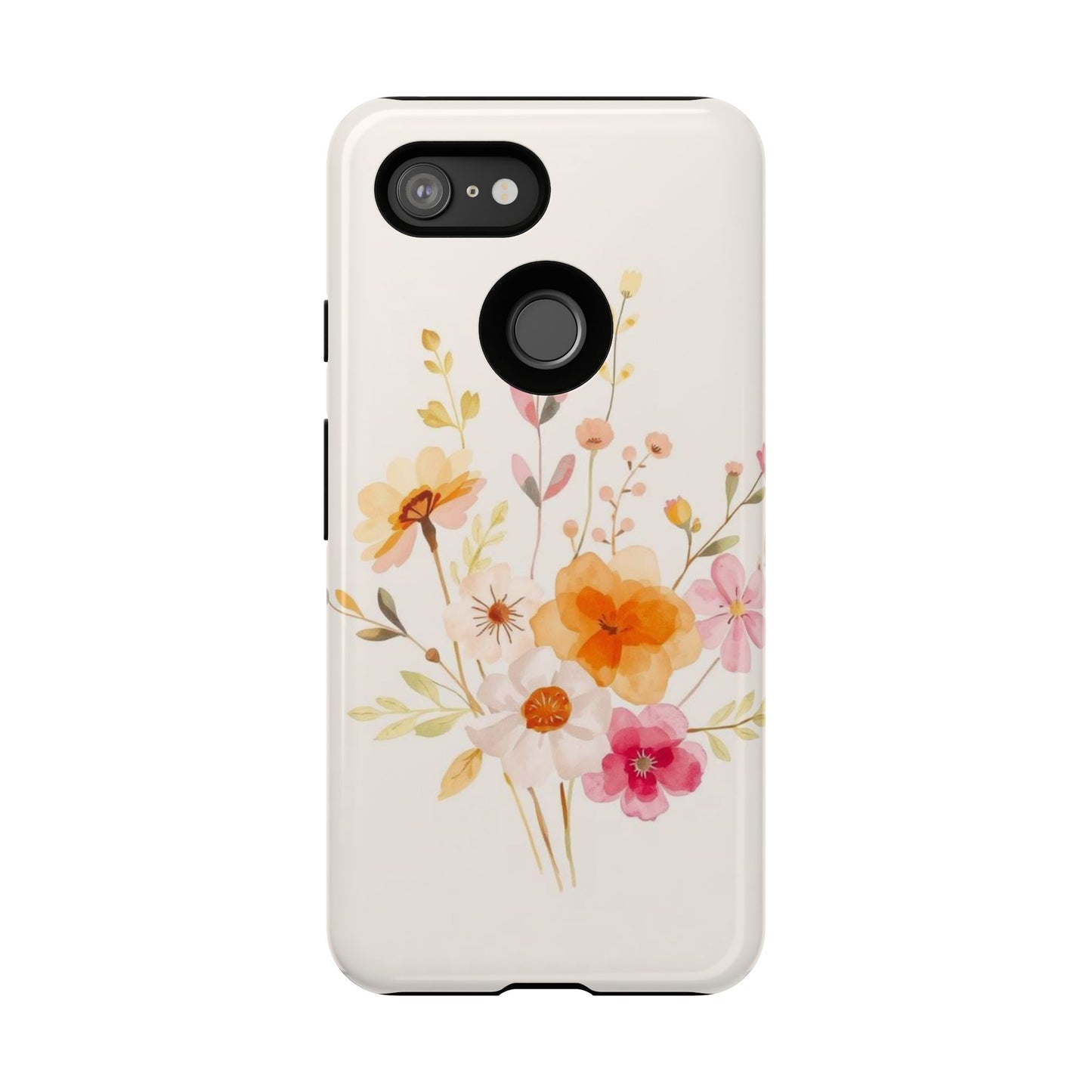 Boho Chic Watercolour Flower Pattern Phone Case