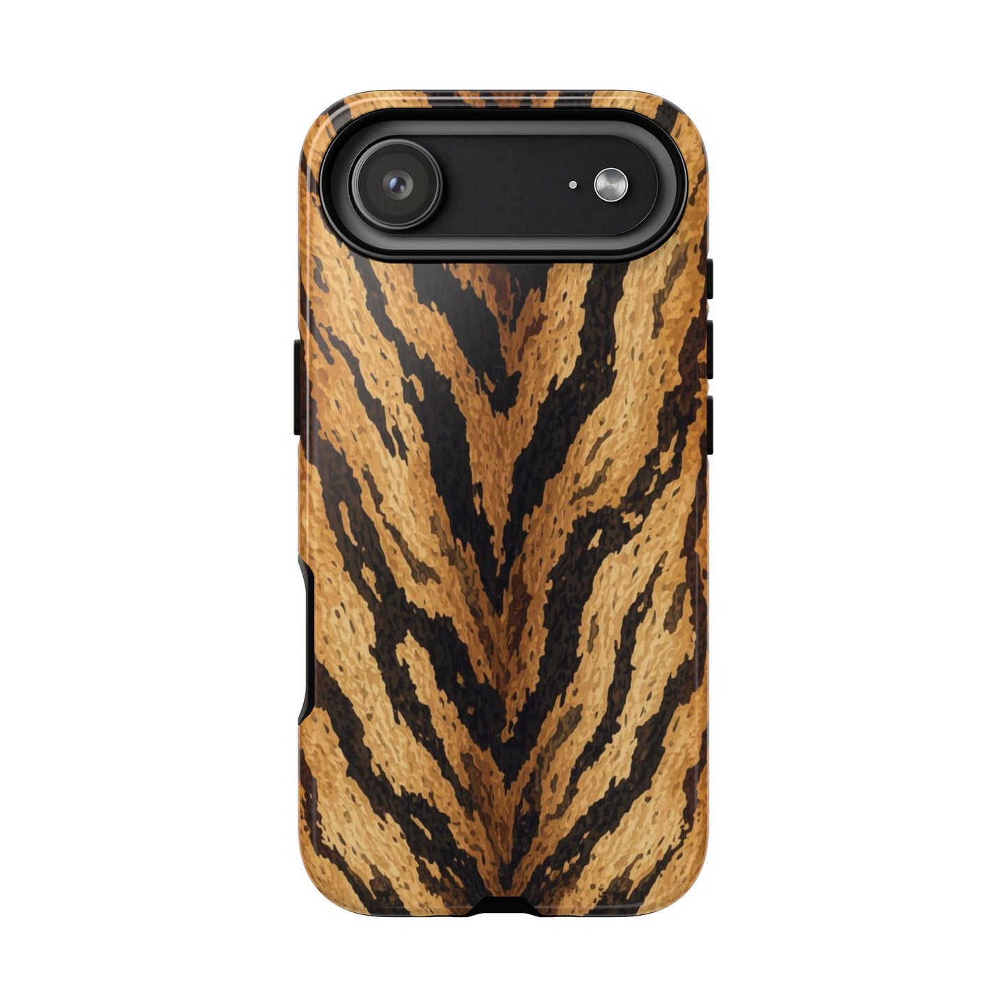 Amber Tiger Print Phone Case