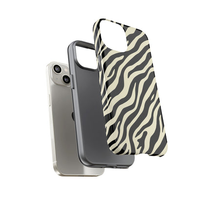 Chic Ivory Zebra Print Phone Case