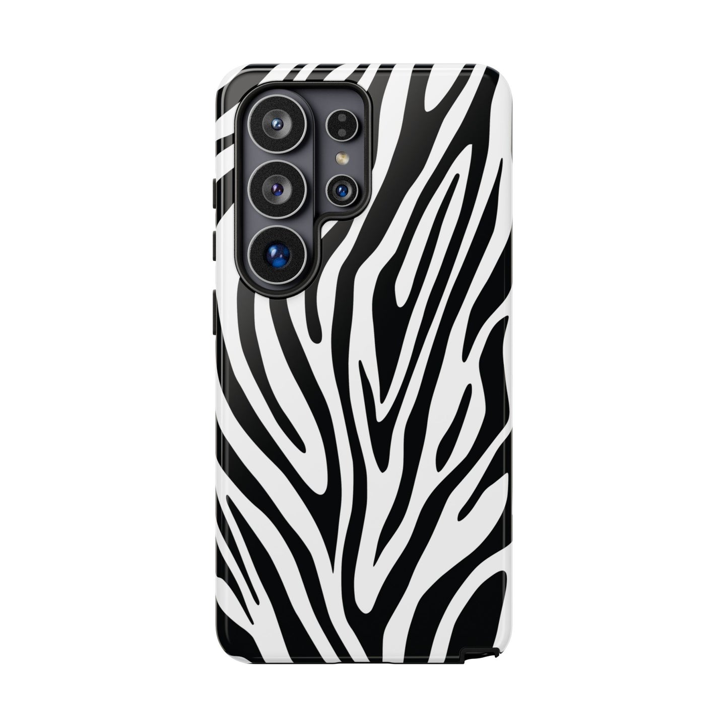 Classic Monochrome Tiger Print Phone Case