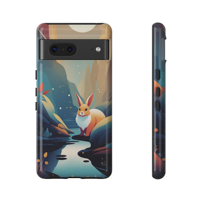Stylised Rabbit Design Phone Case - Multicolor Phone Case - Google Pixel 7 / Glossy