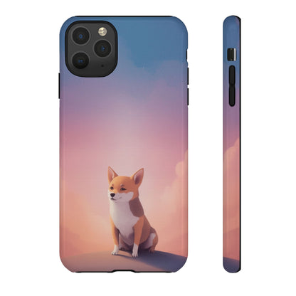 iPhone 11 Pro Max / Glossy Phone Case - Cute Dog & Cloud Design ’Good Doggo’ Phone Case