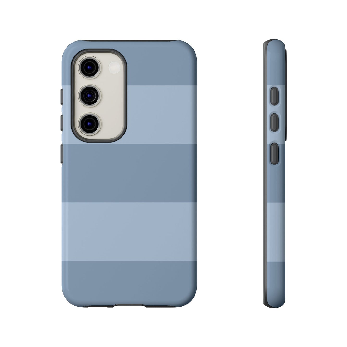 Light Blue Horizontal Stripe Pattern Phone Case - Blue Phone Case - Samsung Galaxy S23 / Glossy